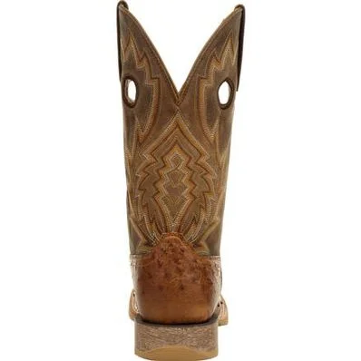 DURANGO® REBEL PRO™ TOBACCO FULL-QUILL OSTRICH WESTERN BOOT | Ddb0307