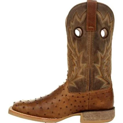 DURANGO® REBEL PRO™ TOBACCO FULL-QUILL OSTRICH WESTERN BOOT | Ddb0307