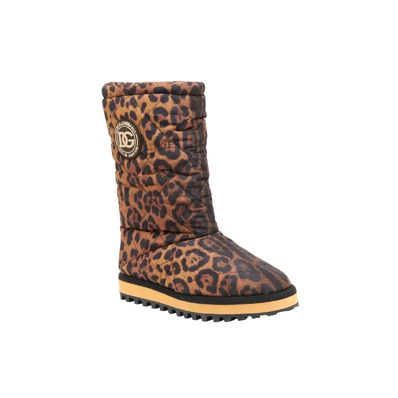 Dolce & Gabbana Leopard-Print Boots