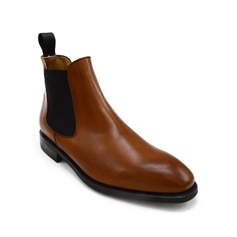 FACTORY SECOND Berwick 1707 Chelsea Boot (475)- Vegano Tan