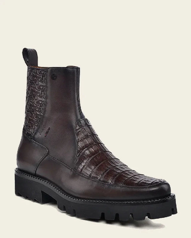 Urban boot brown ultra exotic leather