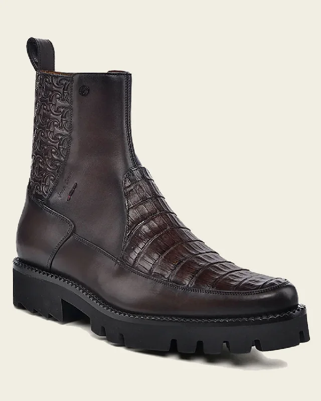 Urban boot brown ultra exotic leather