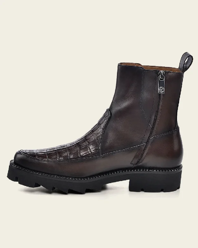 Urban boot brown ultra exotic leather