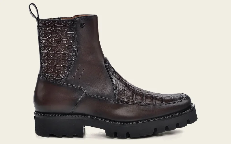 Urban boot brown ultra exotic leather