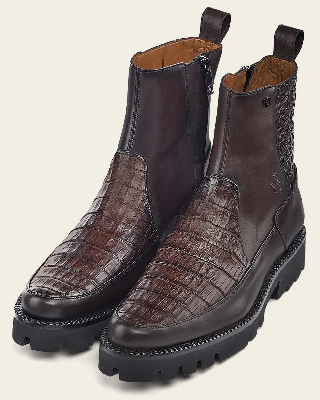 Urban boot brown ultra exotic leather