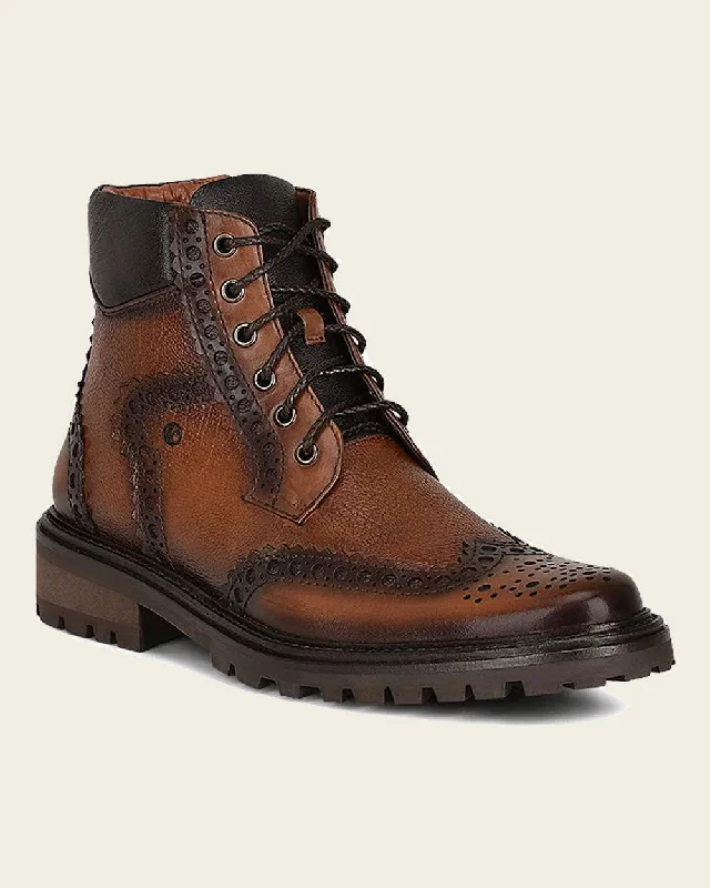 Honey leather bostonian urban boot