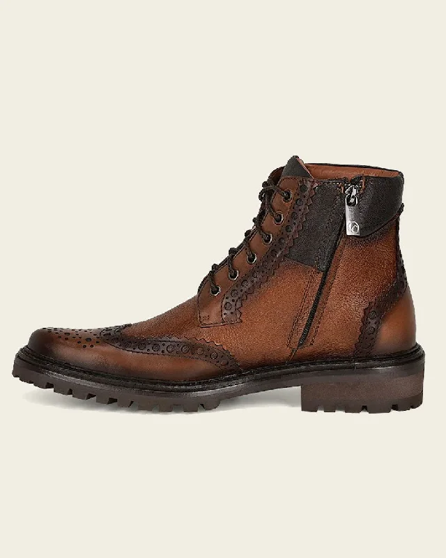 Honey leather bostonian urban boot