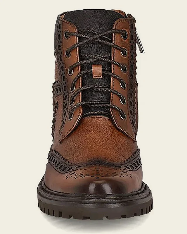 Honey leather bostonian urban boot