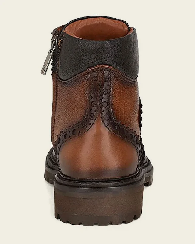 Honey leather bostonian urban boot