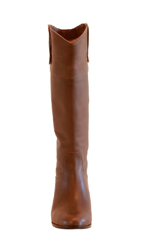 GABBIE EMBOSSED METAL RIDING BOOT