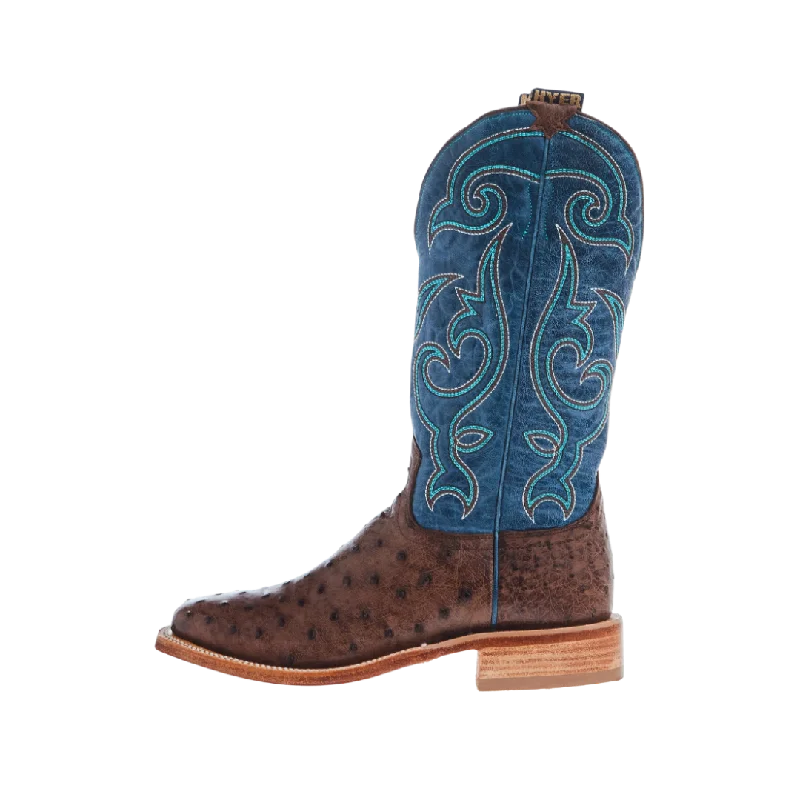 Hyer Men's Jetmore Tabac Blue Square Toe Cowboy Boot