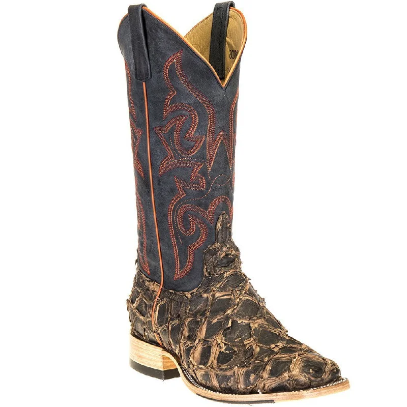 Horse Power Top Hand Men's Toasted Big Bass Royal Blue Mad Dog Boots HP8006