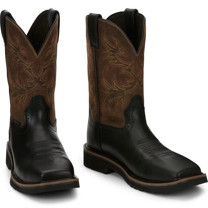 Justin Men's Driller Western Work Boot w/ Composite Toe