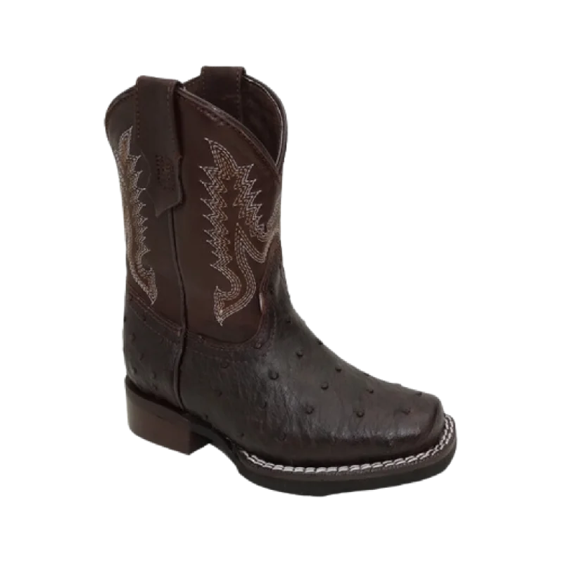 International M Pecos Boy's Brown Rubber Sole Boot