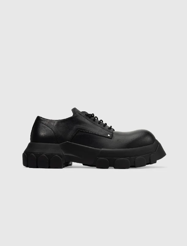 LIDO LACE-UP BOZO TRACTOR  ""BLACK/BLACK""