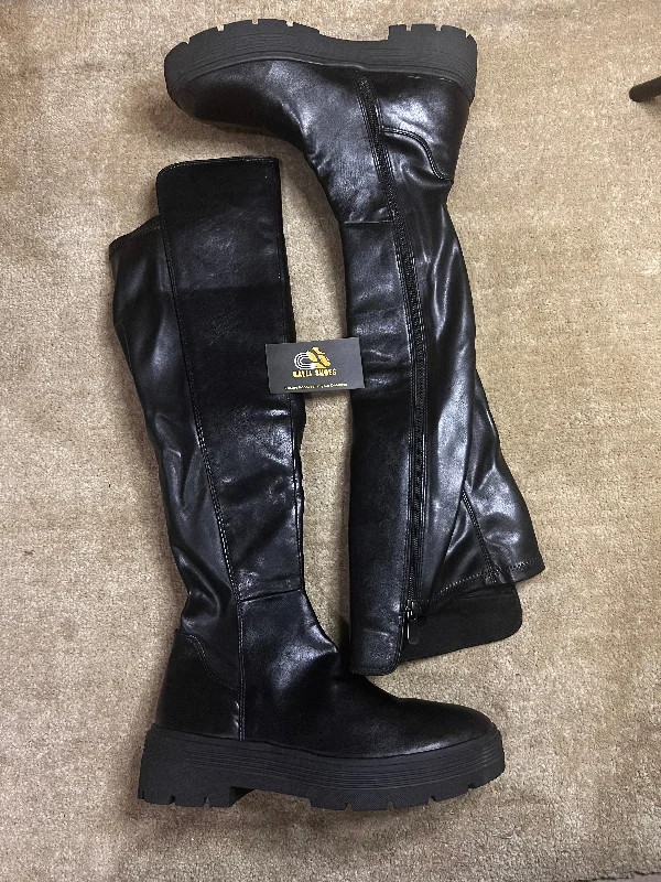 Leather long boots (LSB-01)