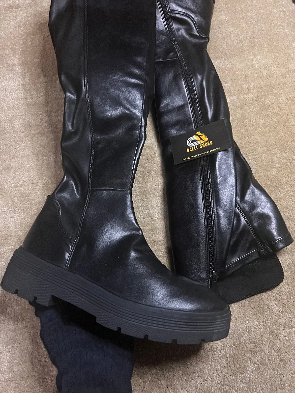 Leather long boots (LSB-01)