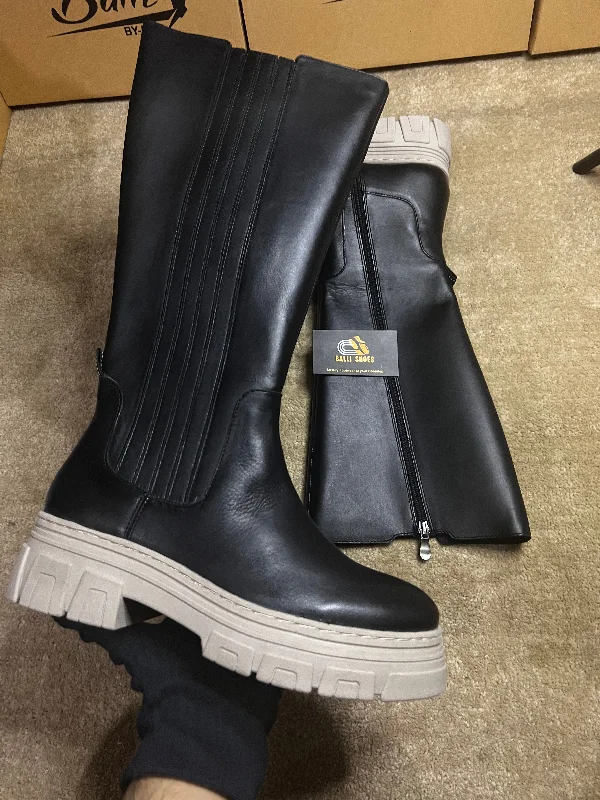 Leather long boots (LSL-03-04)