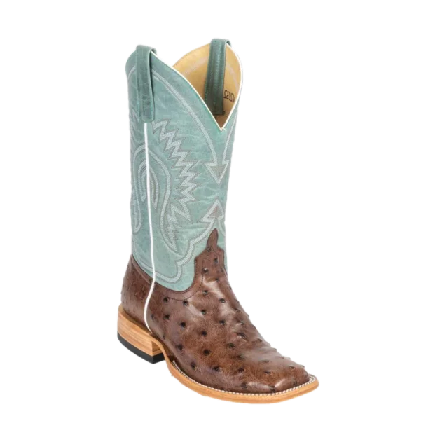 Macie Bean Ladies Kango Tobac Full Quill Ostrich Vail Sky Boots M2032