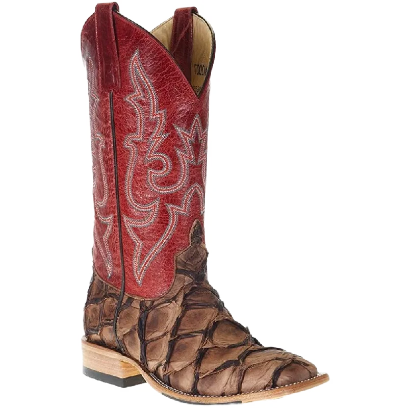 Macie Bean Ladies Pirarucu Cigar Matte Red Sinsation Boots M2007