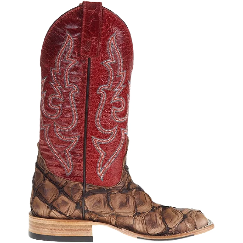 Macie Bean Ladies Pirarucu Cigar Matte Red Sinsation Boots M2007