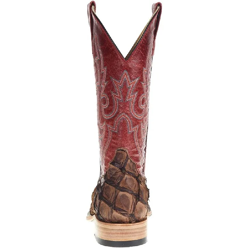 Macie Bean Ladies Pirarucu Cigar Matte Red Sinsation Boots M2007