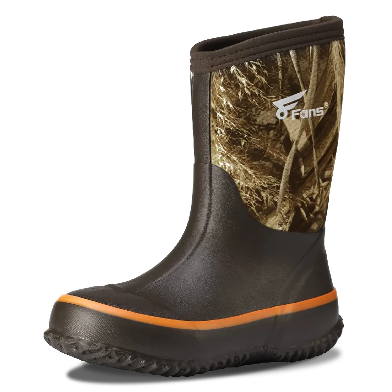 Max-5 Camo Waterproof Rain boots for Kids