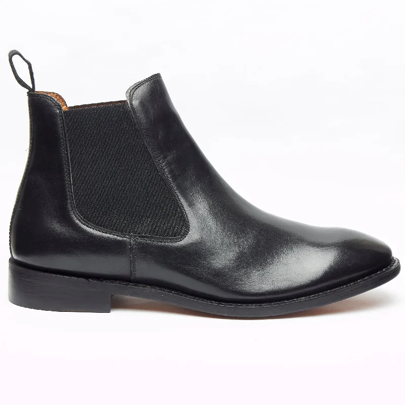 Mens Goodyear Welted Leather Chelsea Boots - 27817 Black