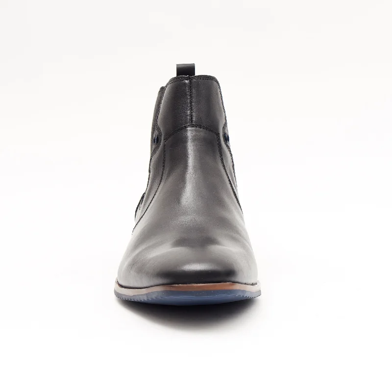 Mens Leather Chelsea Boots 24718_Black