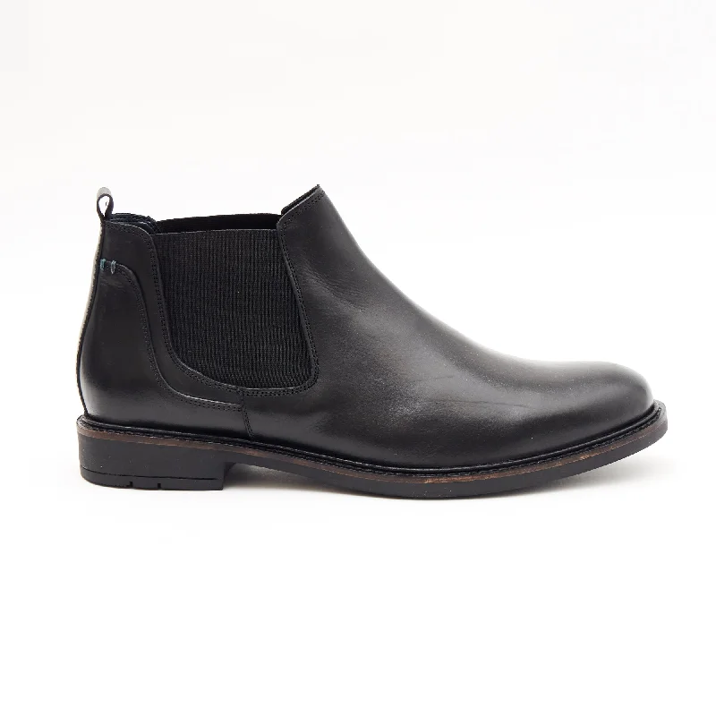 Mens Leather Chelsea Boots 26404_Black