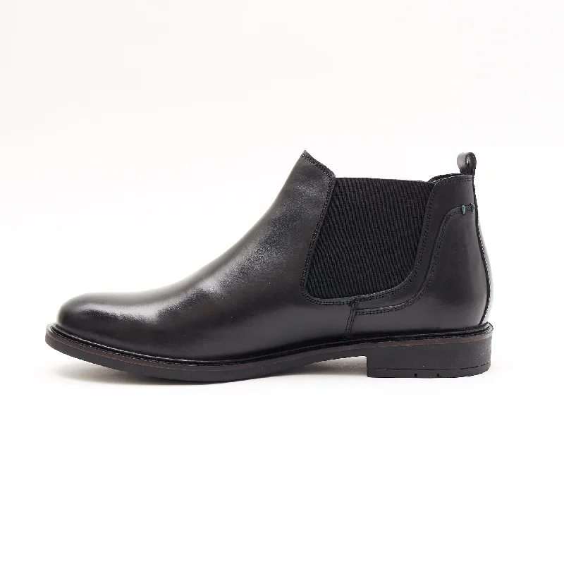 Mens Leather Chelsea Boots 26404_Black