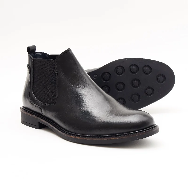 Mens Leather Chelsea Boots 26404_Black