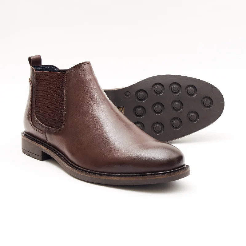 Mens Leather Chelsea Boots 26404_Brown