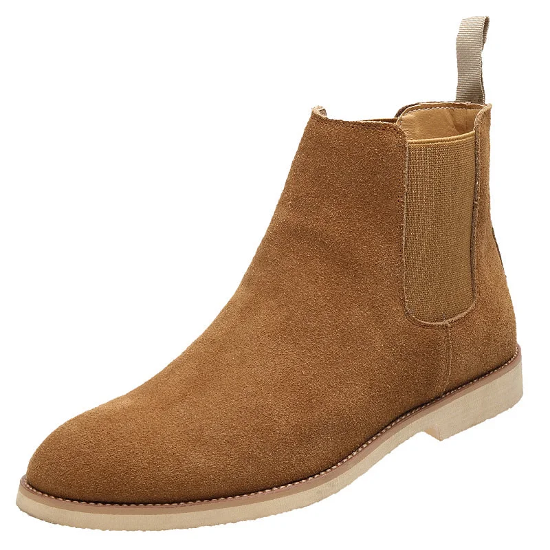 Men's Suede Chelsea Ankle Boots