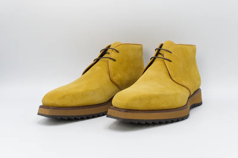 Men's Suede Chukka Boot in Mustard