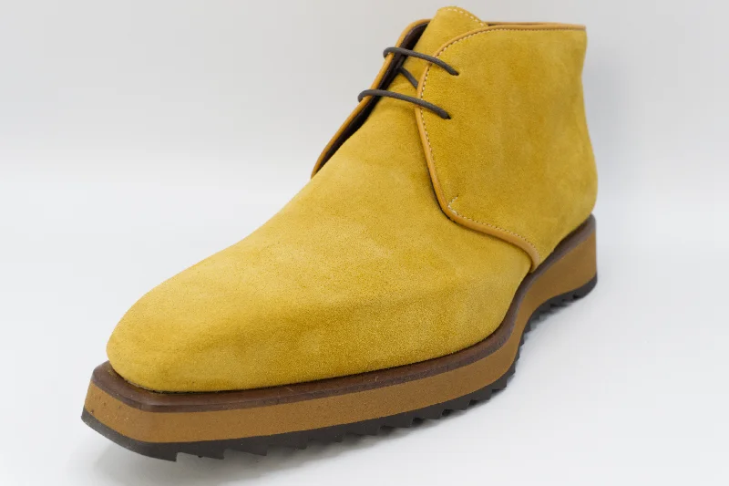 Men's Suede Chukka Boot in Mustard