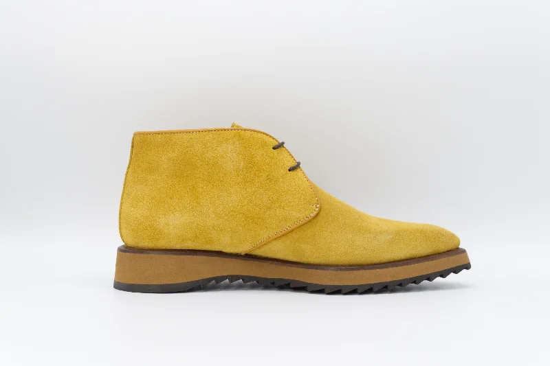 Men's Suede Chukka Boot in Mustard