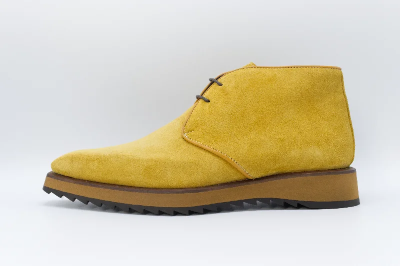 Men's Suede Chukka Boot in Mustard