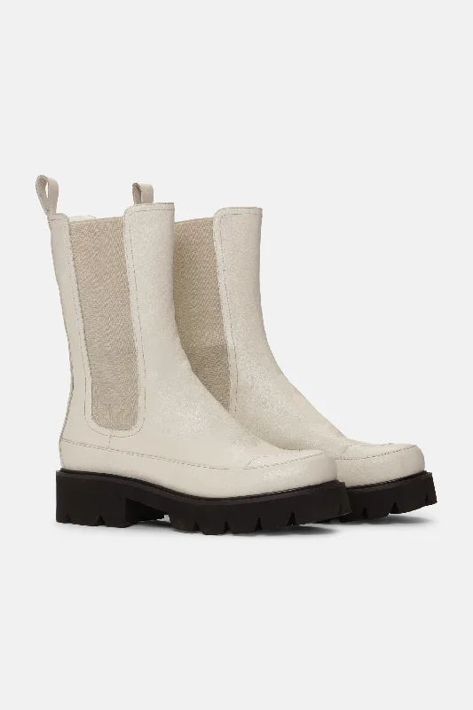 Calf Length Boots - Bleached Sand