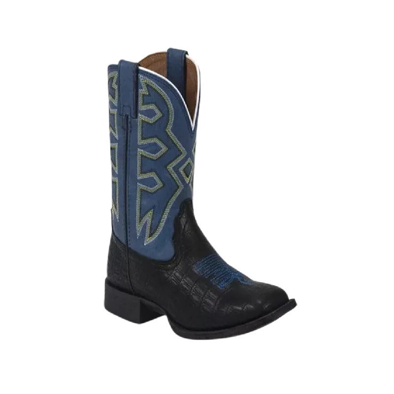 Nocona Kid's Pistol Black Blue Boots