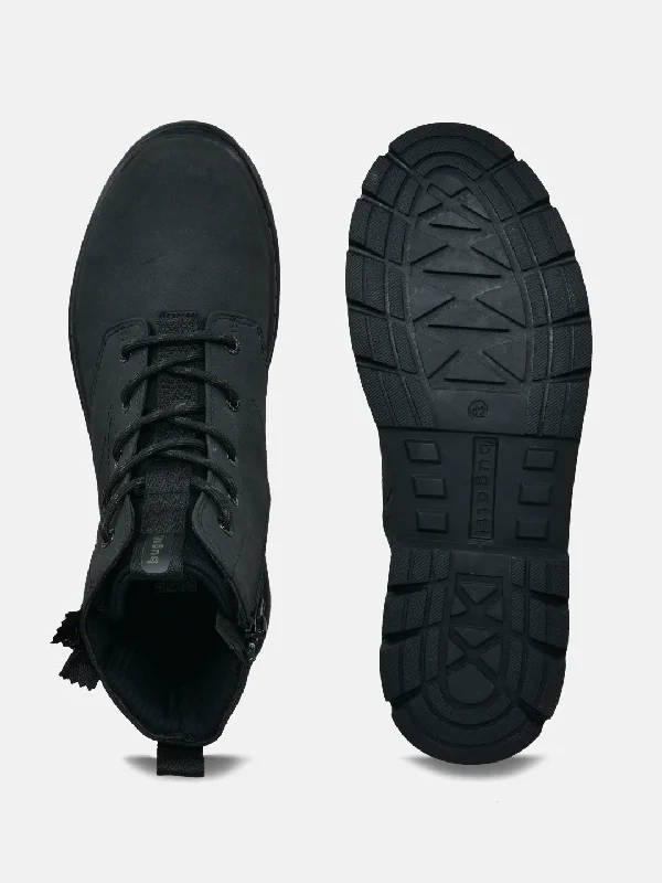 bugatti Black Casual Boots