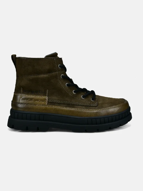 bugatti Dark Green Casual Boots