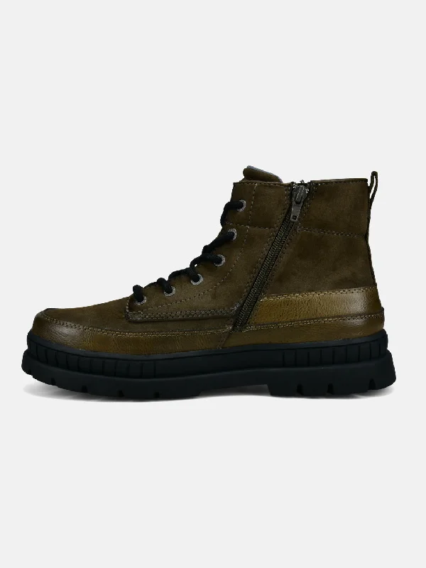 bugatti Dark Green Casual Boots