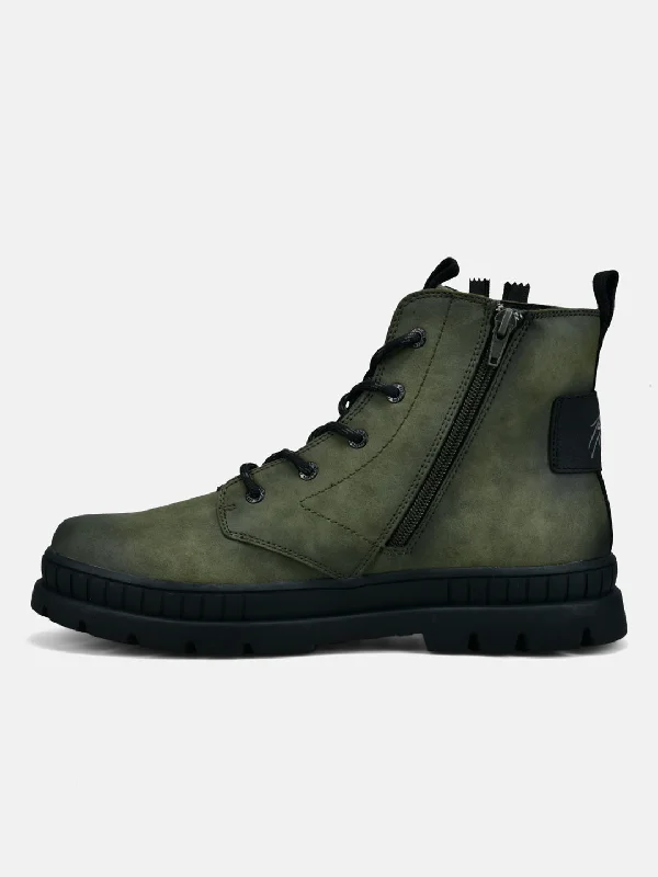 bugatti Dark Green Casual Boots