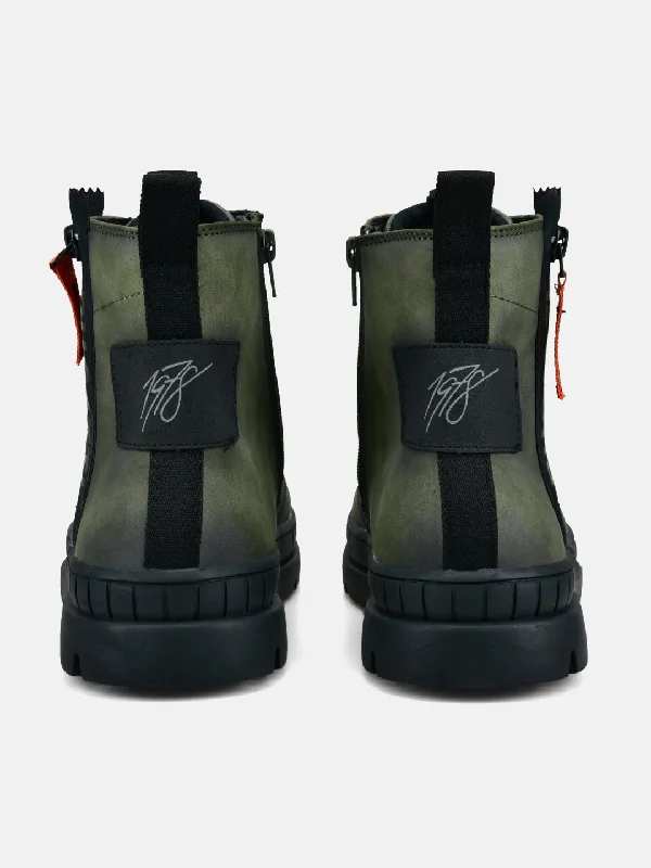 bugatti Dark Green Casual Boots