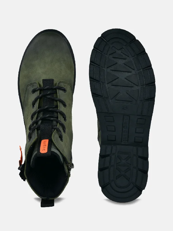 bugatti Dark Green Casual Boots