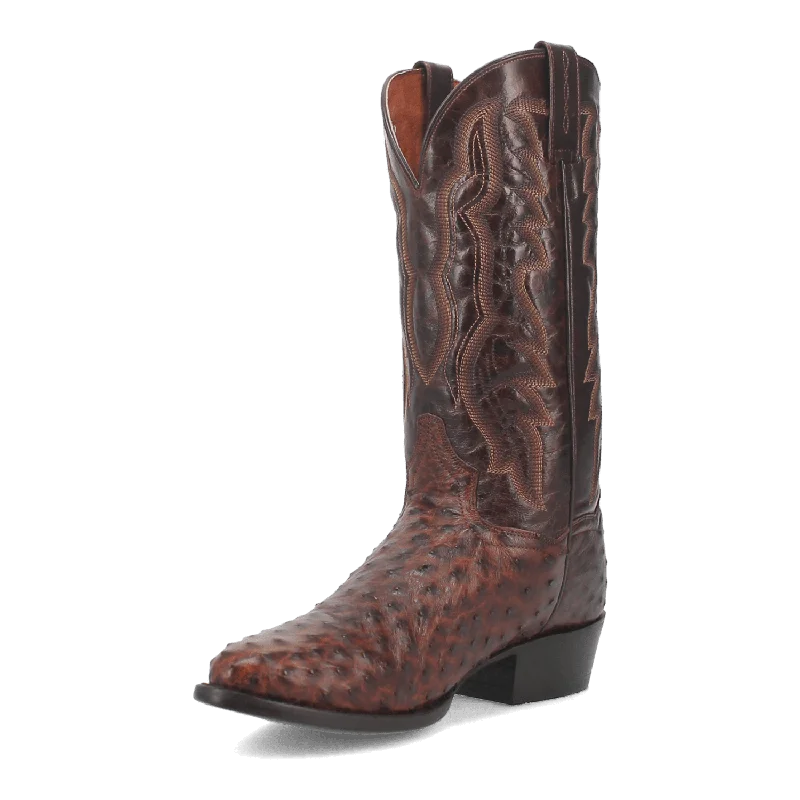 PERSHING FULL QUILL OSTRICH BOOT