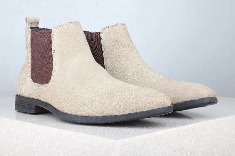 Privo Casual Boots- Beige For Men