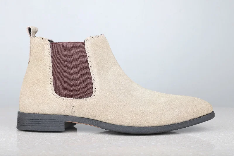 Privo Casual Boots- Beige For Men