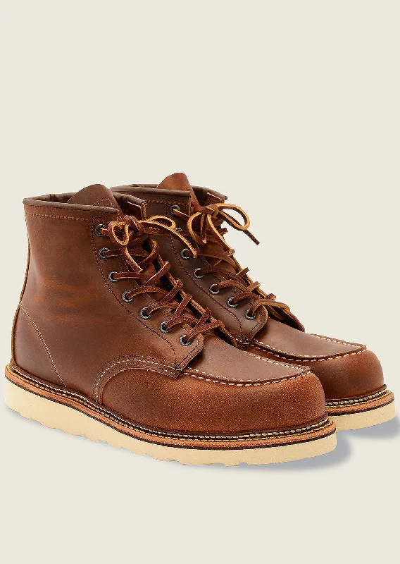 Redwing Men's 6"" Classic Moc Boots with Footbed